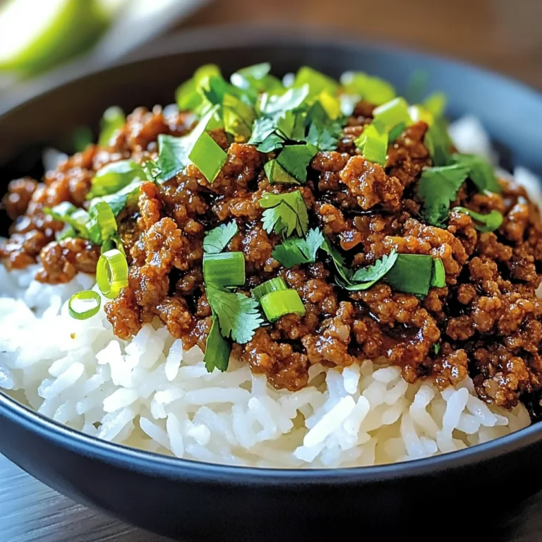 Bœuf haché saveurs asiatiques