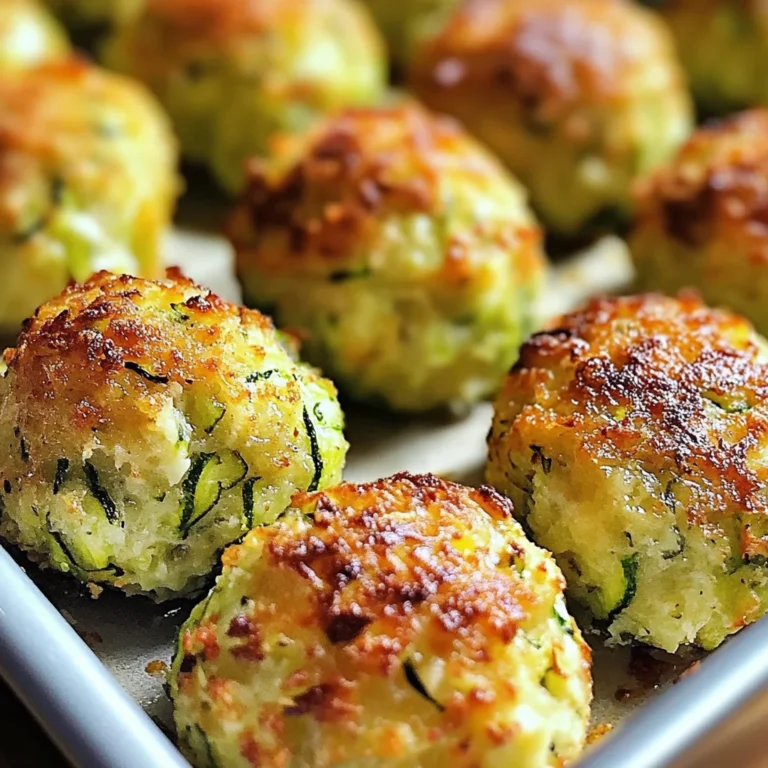 Boulettes de Courgettes au Four