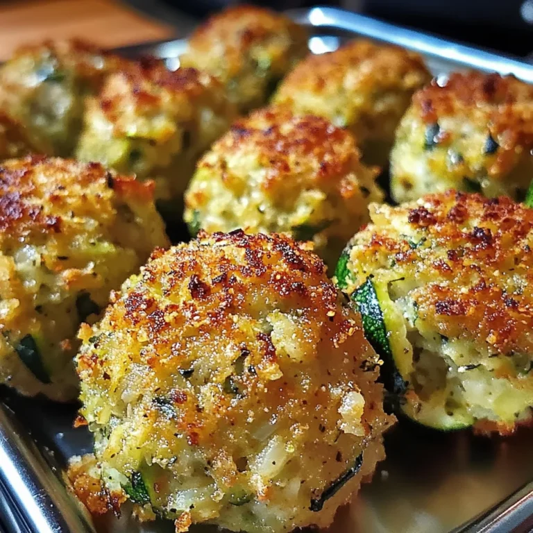 Boulettes de Courgettes au Four