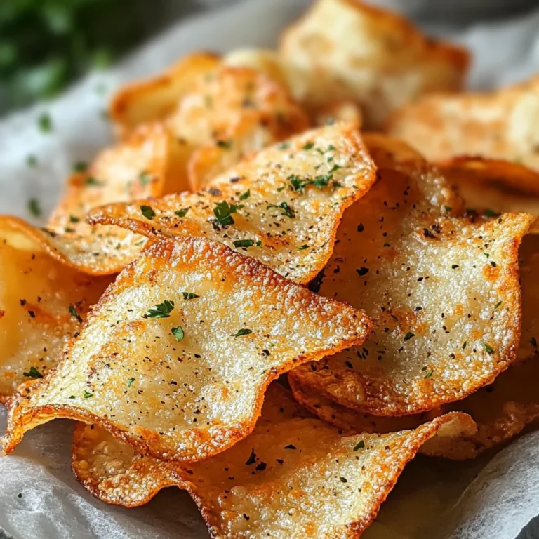 Chips de fromage blanc croustillantes