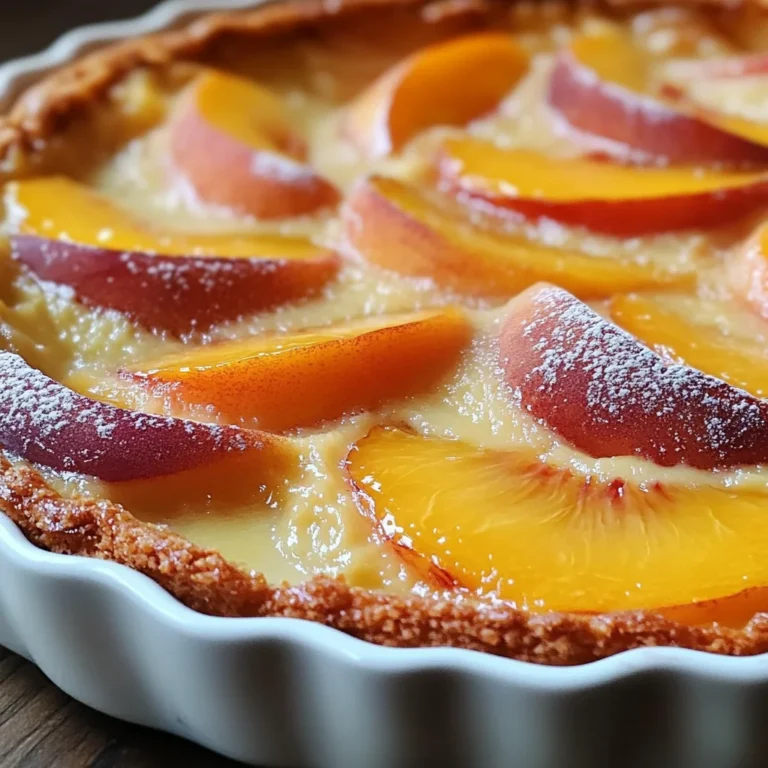 Clafoutis aux Pêches : Un Dessert Fruité et Fondant