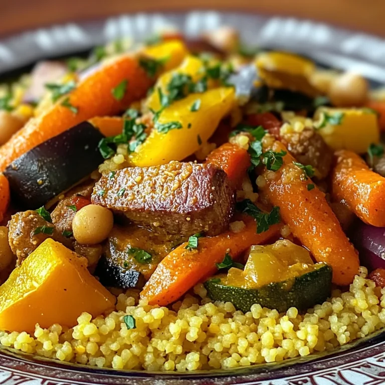 Couscous Marocain aux 7 Légumes