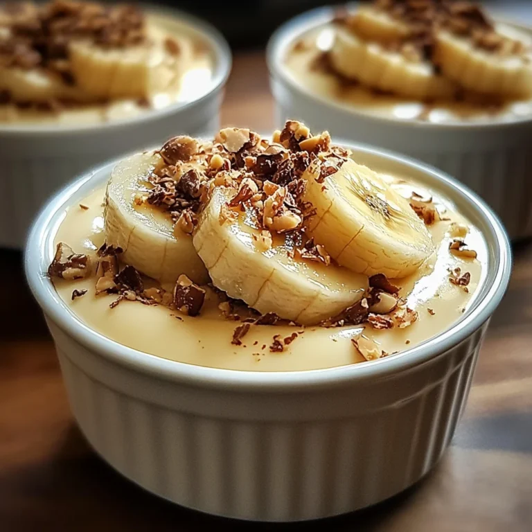 Crème Banane Maison : Un Dessert Léger et Fruité