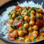 Curry de Pois Chiches, Tomate et Cacahuète : Un Voyage Culinaire Incroyable