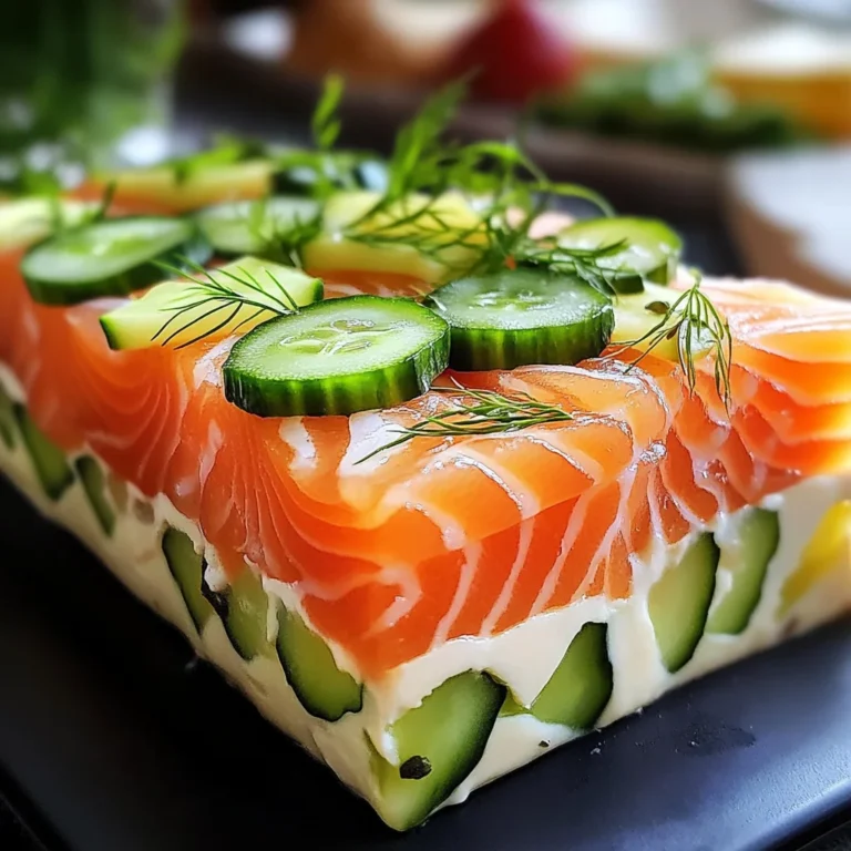 Entrée fraîche au saumon