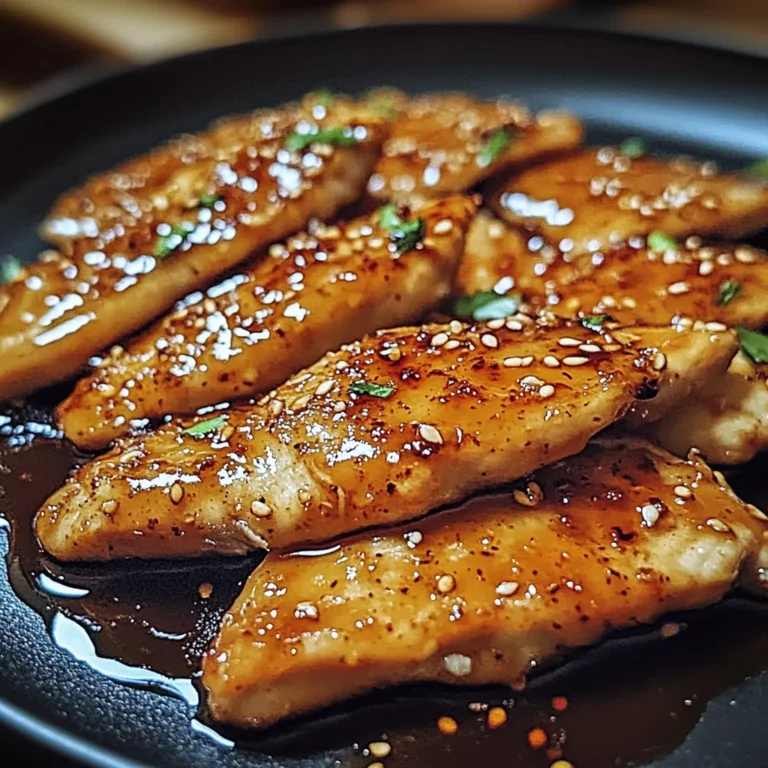 Escalopes de Poulet Caramélisées à l'Ail, Miel et Sauce Soja : Un Délice Sucré-Salé