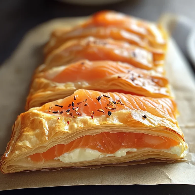 Feuilletés au Saumon et Fromage