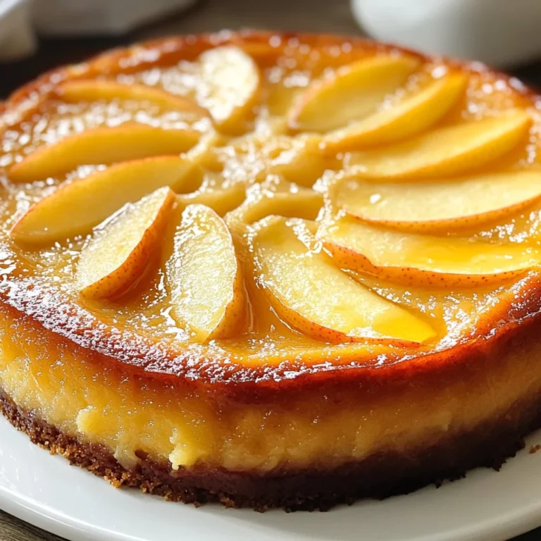 Gâteau flan aux pommes
