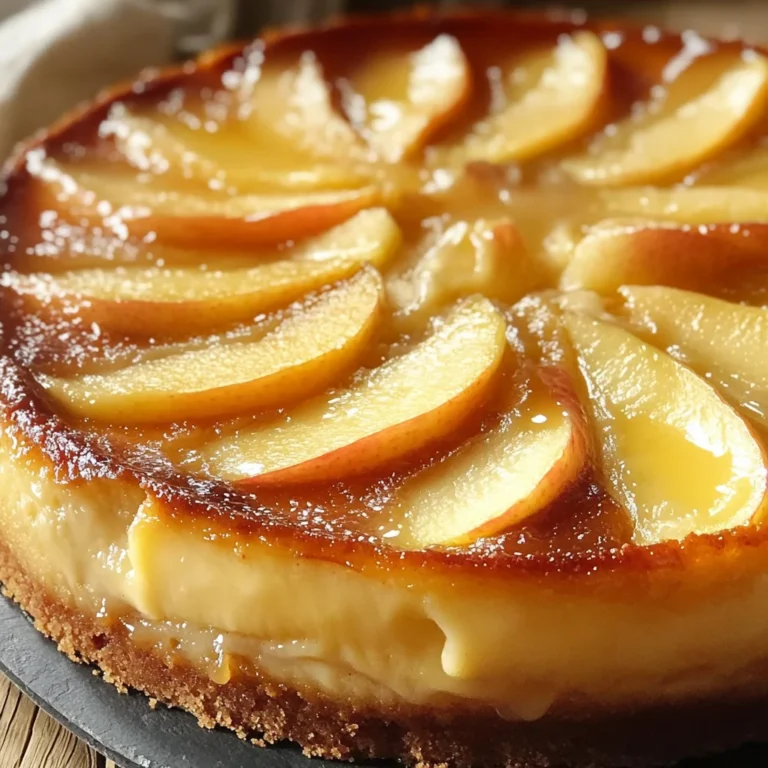 Gâteau flan aux pommes