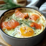 Œufs cocotte au saumon fumé