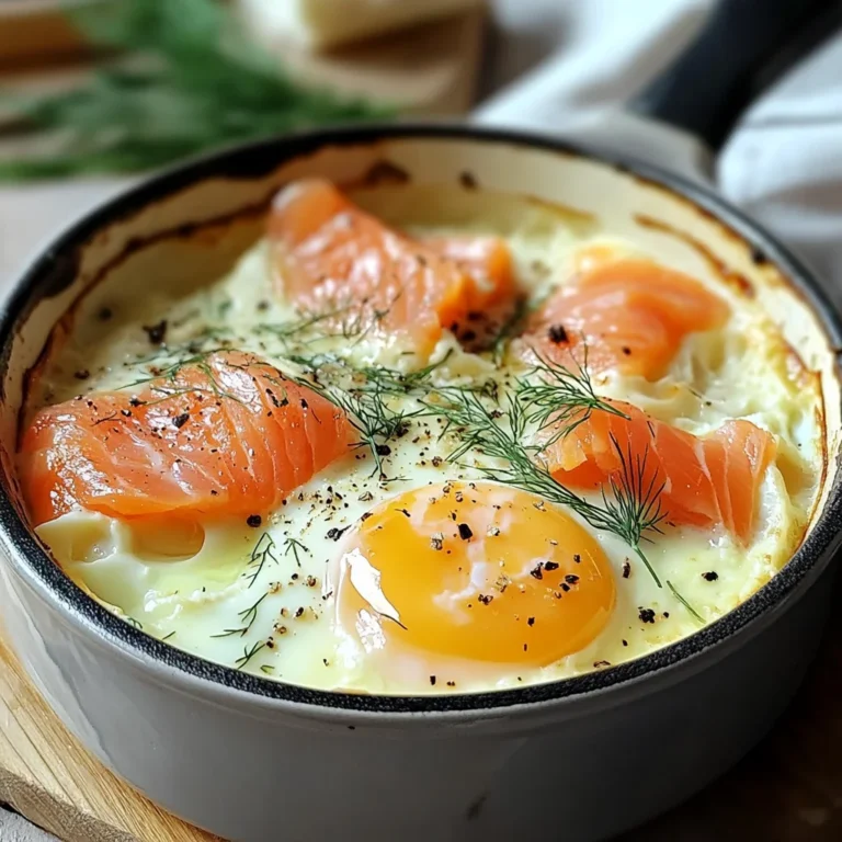 Œufs cocotte au saumon fumé
