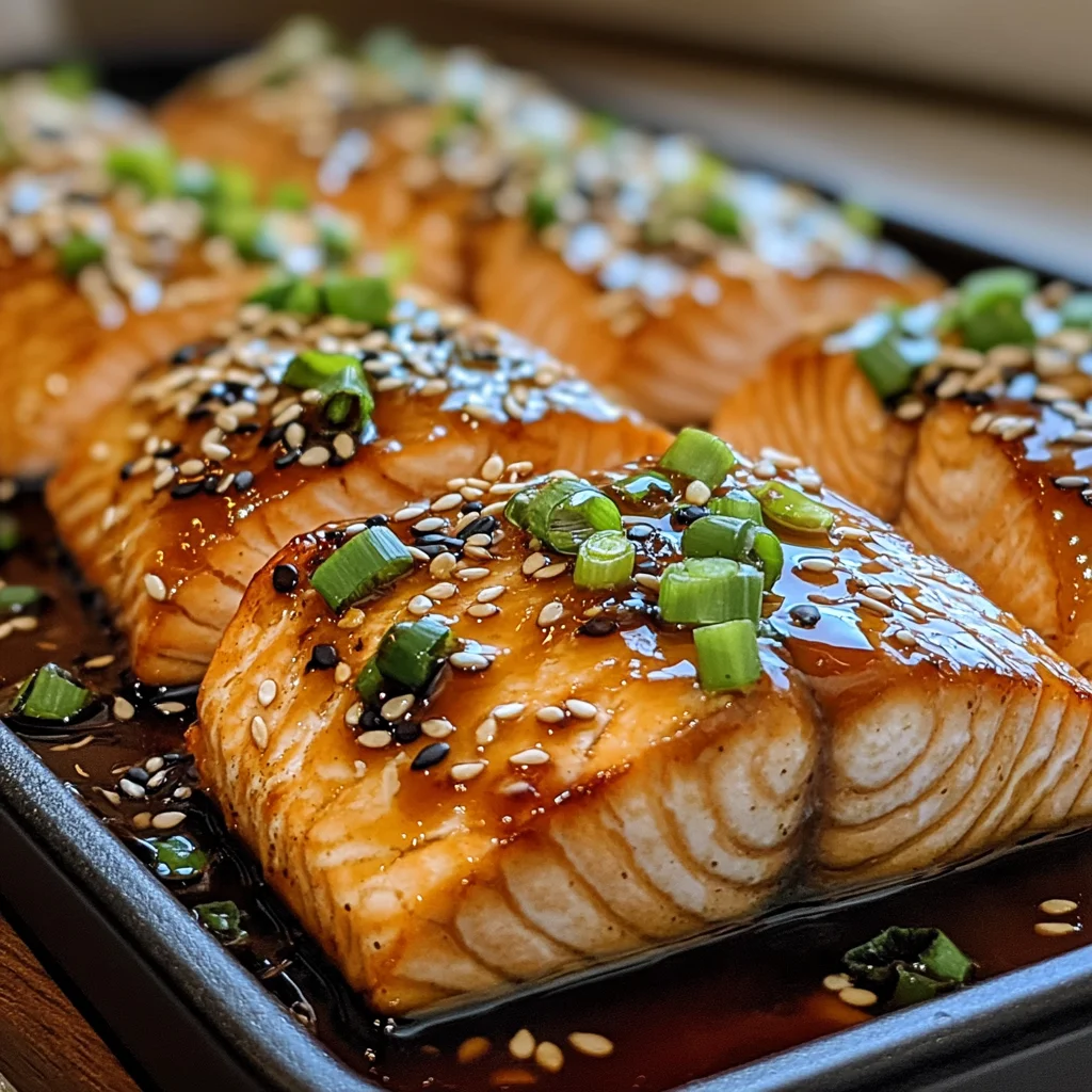 Pavé de saumon au miel et sauce soja