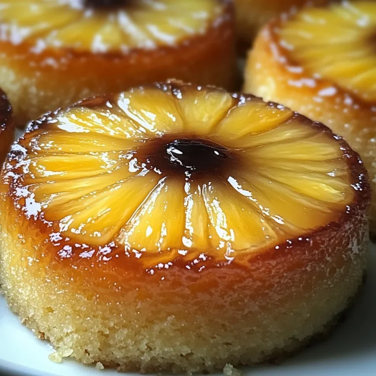 Petits Moelleux Renversés à l'Ananas & Mascarpone