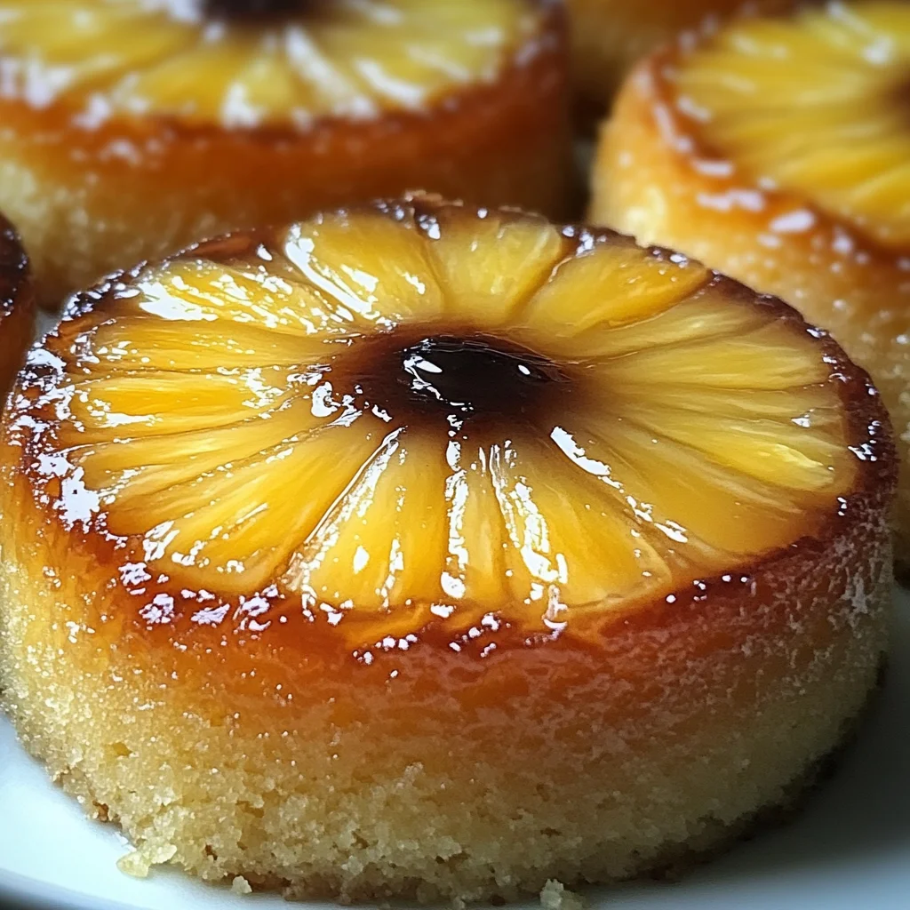 Petits Moelleux Renversés à l'Ananas & Mascarpone