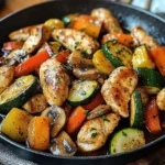 Poêlée de Poulet et de Légumes dans une Casserole