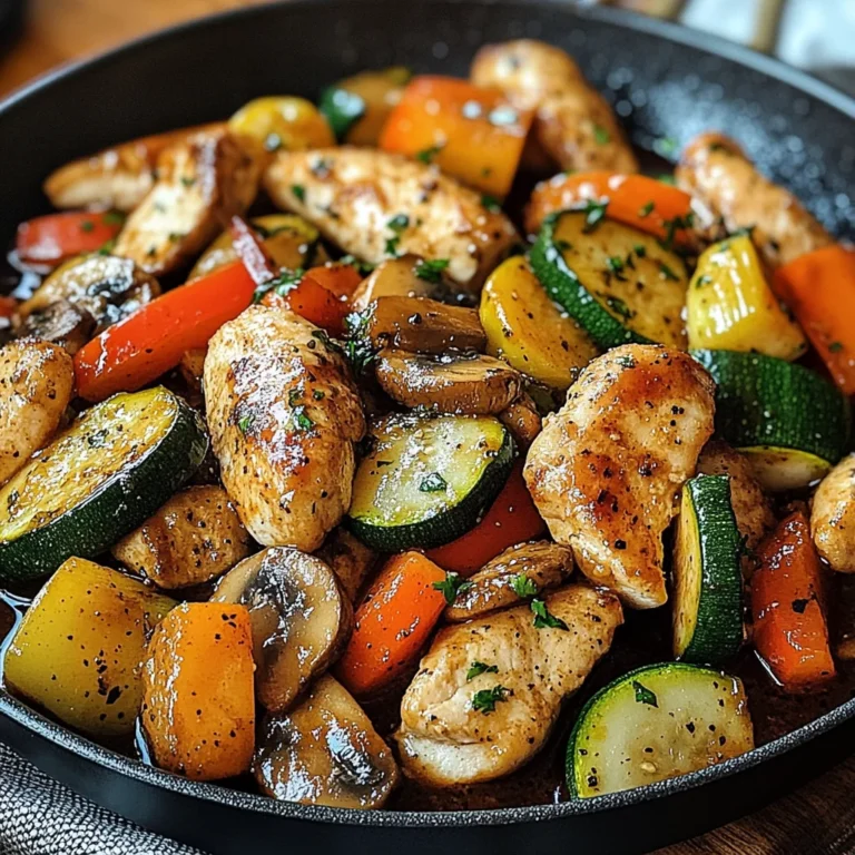 Poêlée de Poulet et de Légumes dans une Casserole