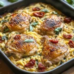 Poulet et Orzo en Cocotte