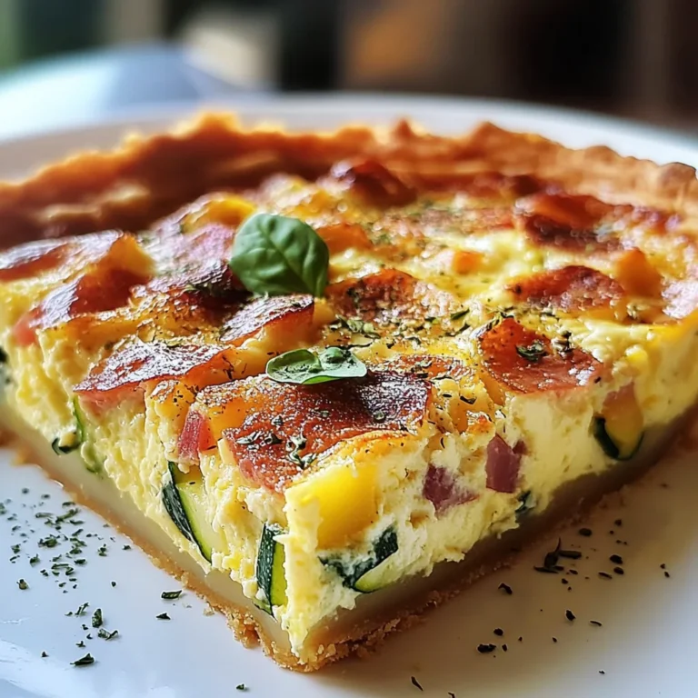 Quiche Sans Pâte : Une Option Légère et Incroyable à 5 Ingrédients
