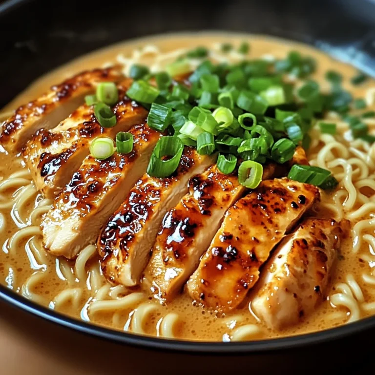 Ramen épicé au poulet sauce crémeuse