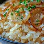 Riz à l'oignon à la française