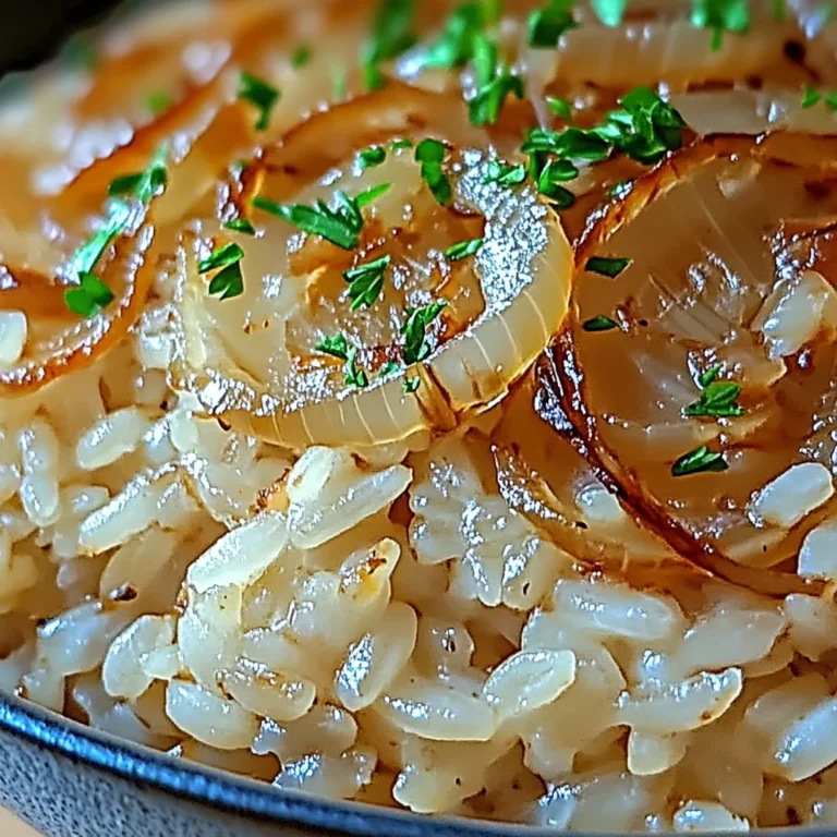 Riz à l'oignon à la française