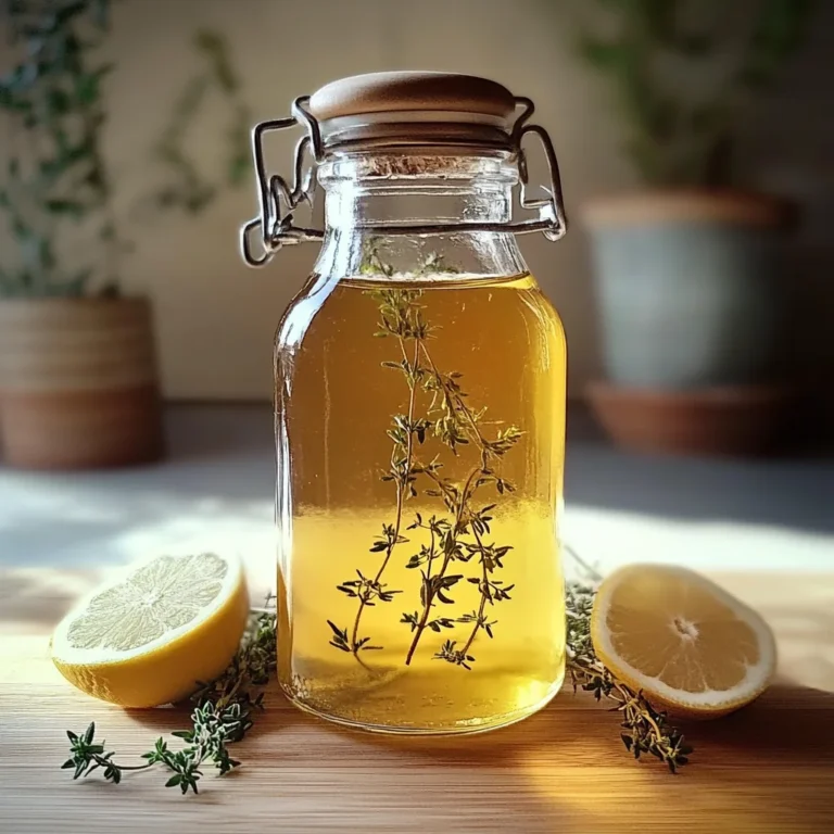 Sirop de Thym Maison