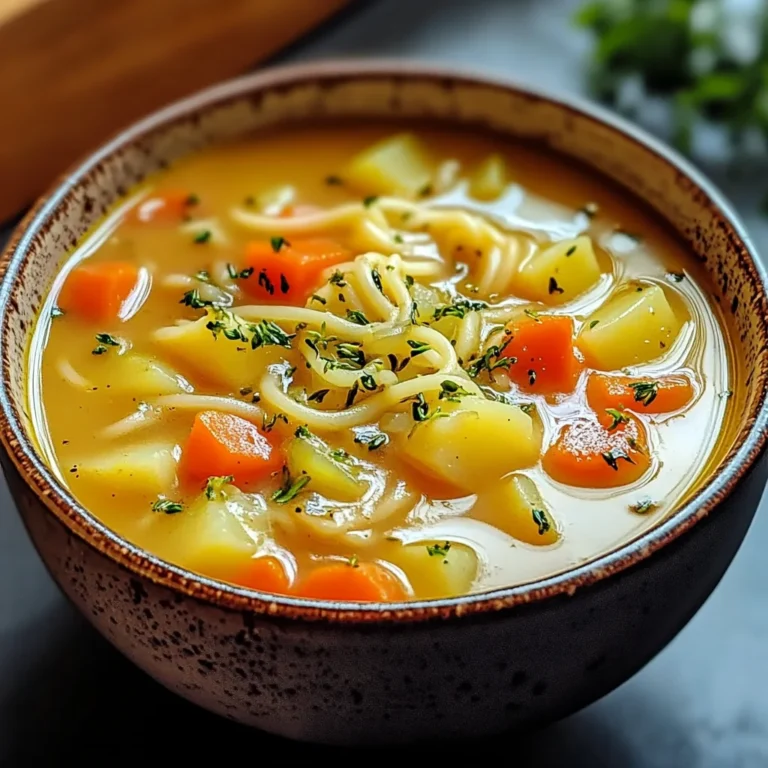 Soupe de Dernière Minute (Rapide et Savoureuse !)