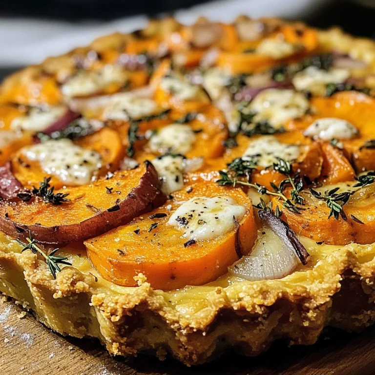 Tarte Salée Sans Farine à la Patate Douce : Une Alternative Incroyable et Colorée