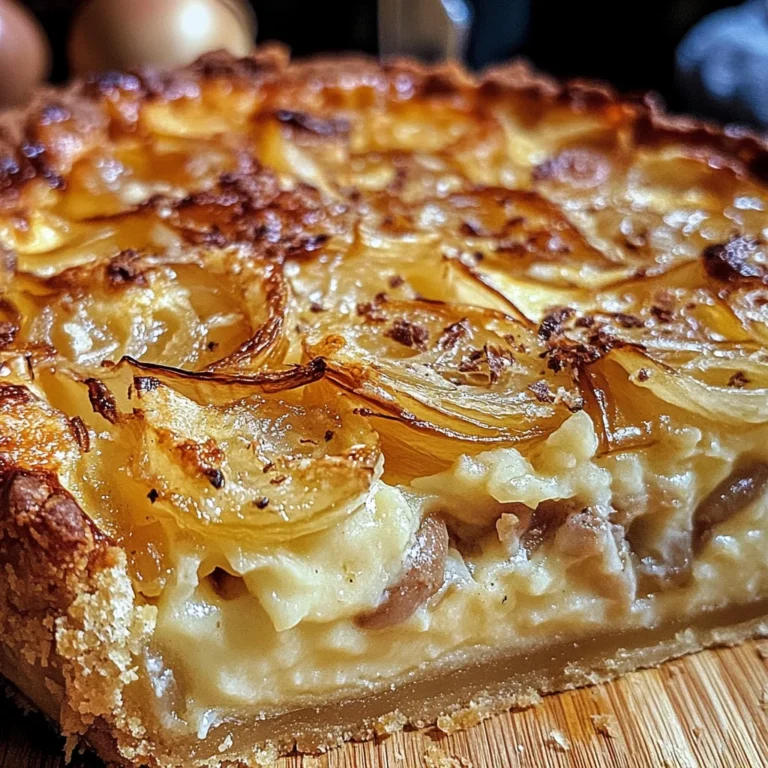 Tarte à l’Oignon Alsacienne : Une Recette Gourmande et Réconfortante