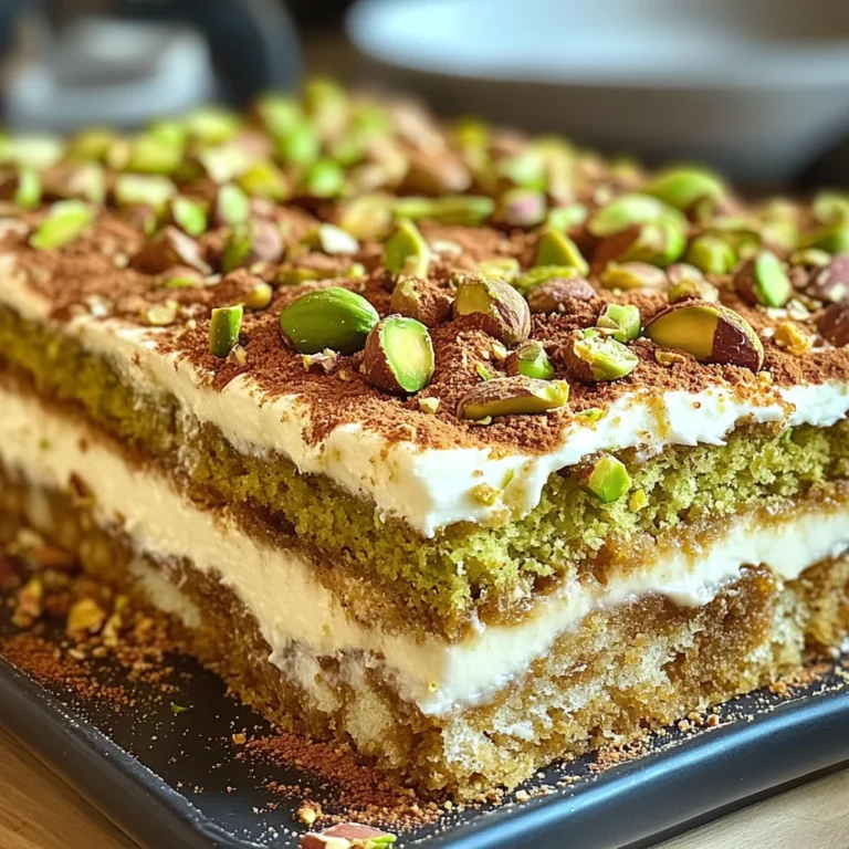Tiramisu Pistache & Cassonade Caramélisée