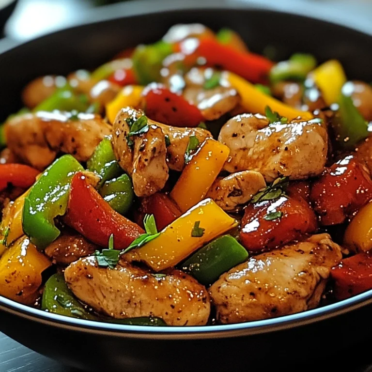 Wok de Poulet aux Poivrons