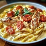 Pâtes crémeuses au poulet à l'italienne – Un délice fondant !