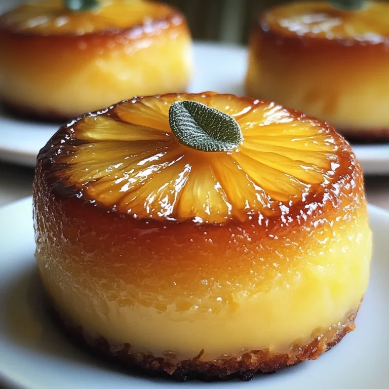 Petits Moelleux Renversés à l'Ananas & Mascarpone