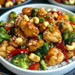 Poulet aux noix de cajou savoureux