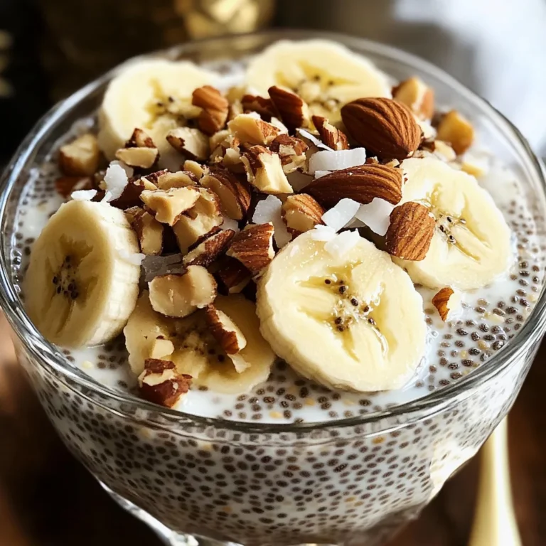 Pudding chia banane healthy