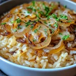 Riz à l'oignon à la française