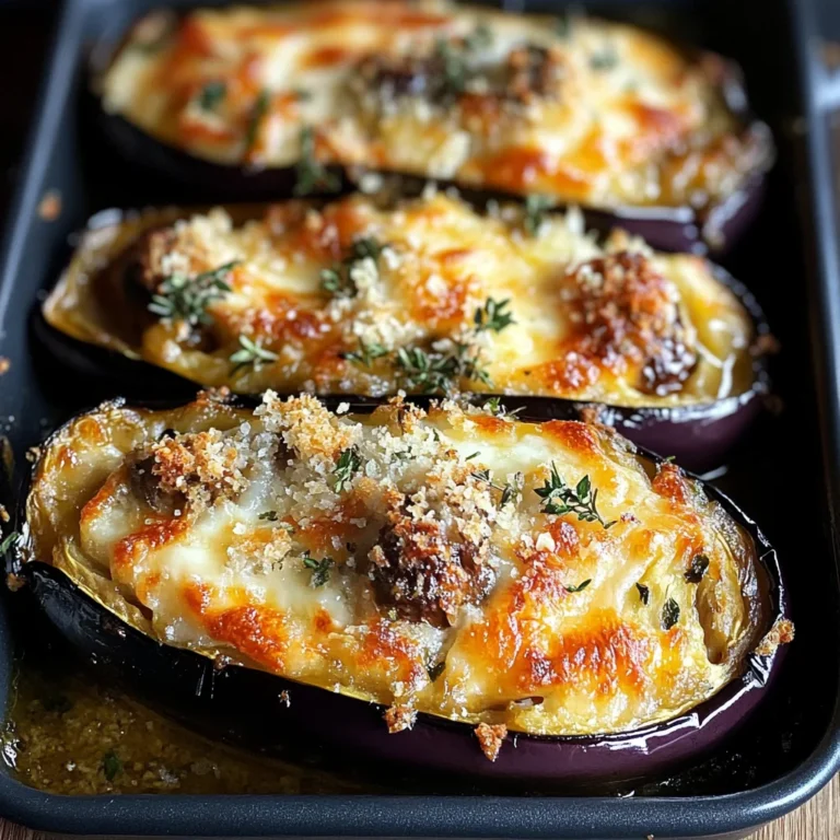 Aubergines gratinées mozzarella olives