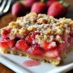 Carrés aux fraises gourmands