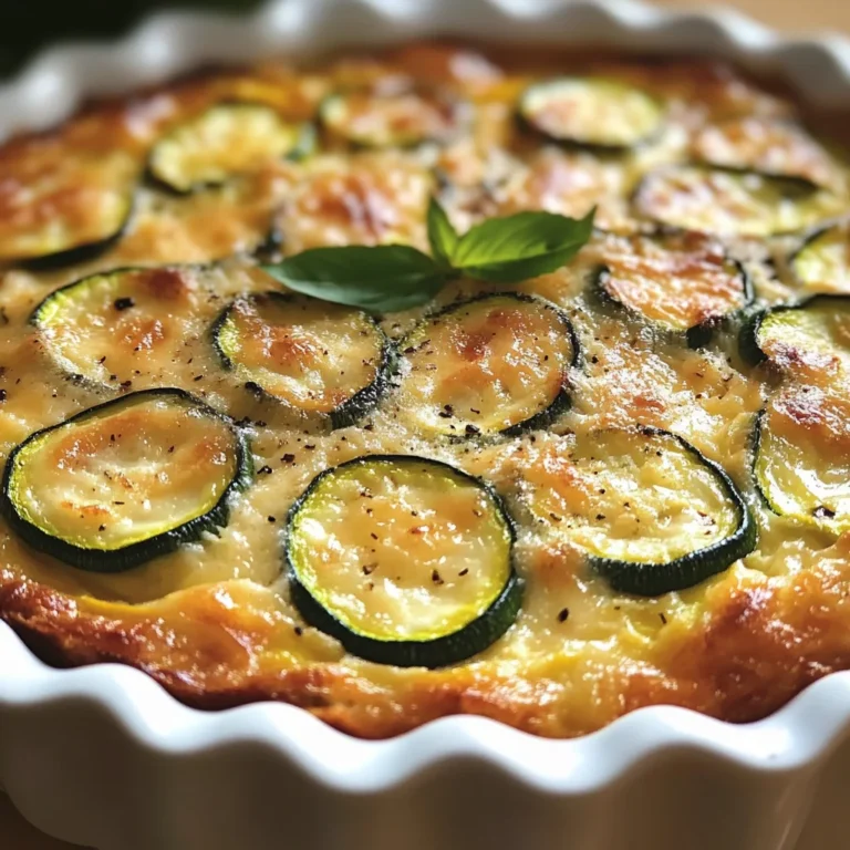 Clafoutis de courgettes au parmesan