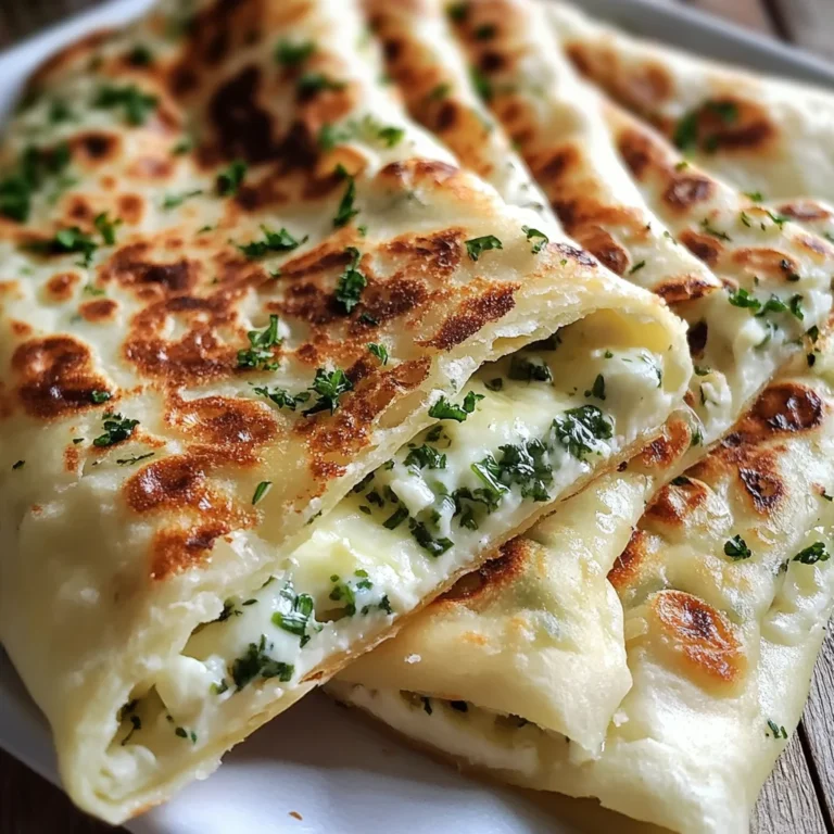 Gozleme turc fromage et herbes