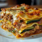 Lasagnes courgettes chair à saucisse