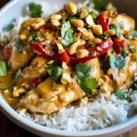 Poulet thaï sauce cacahuète