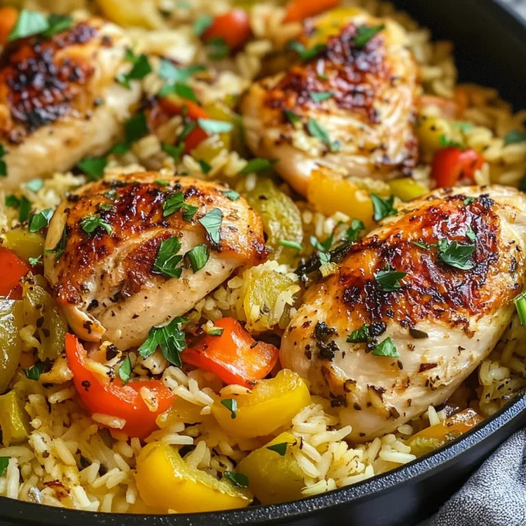 Riz au four poulet légumes