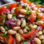 Salade turque haricots blancs