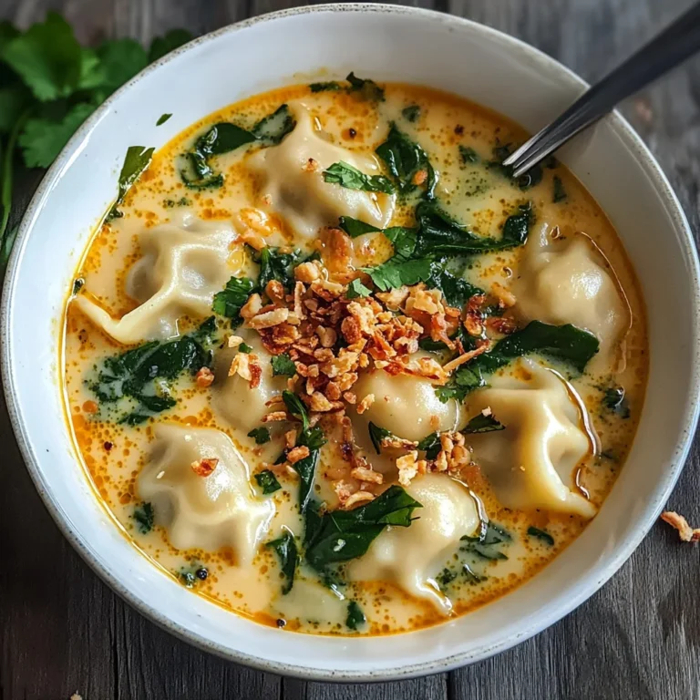 Soupe thaï réconfortante aux raviolis