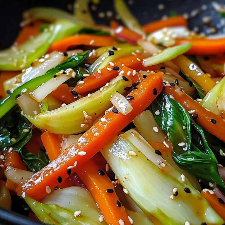 Wok croustillant aux légumes asiatiques